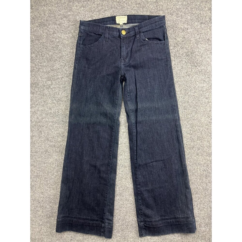 Current/Elliott The Wide Leg Jeans Womens 28 Rinse Mid Rise 70s Wide Leg 28x31